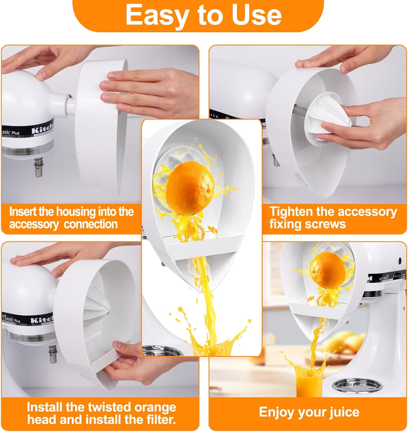 Entsafteraufsatz für Standmixer (Zitrusfrüchte)