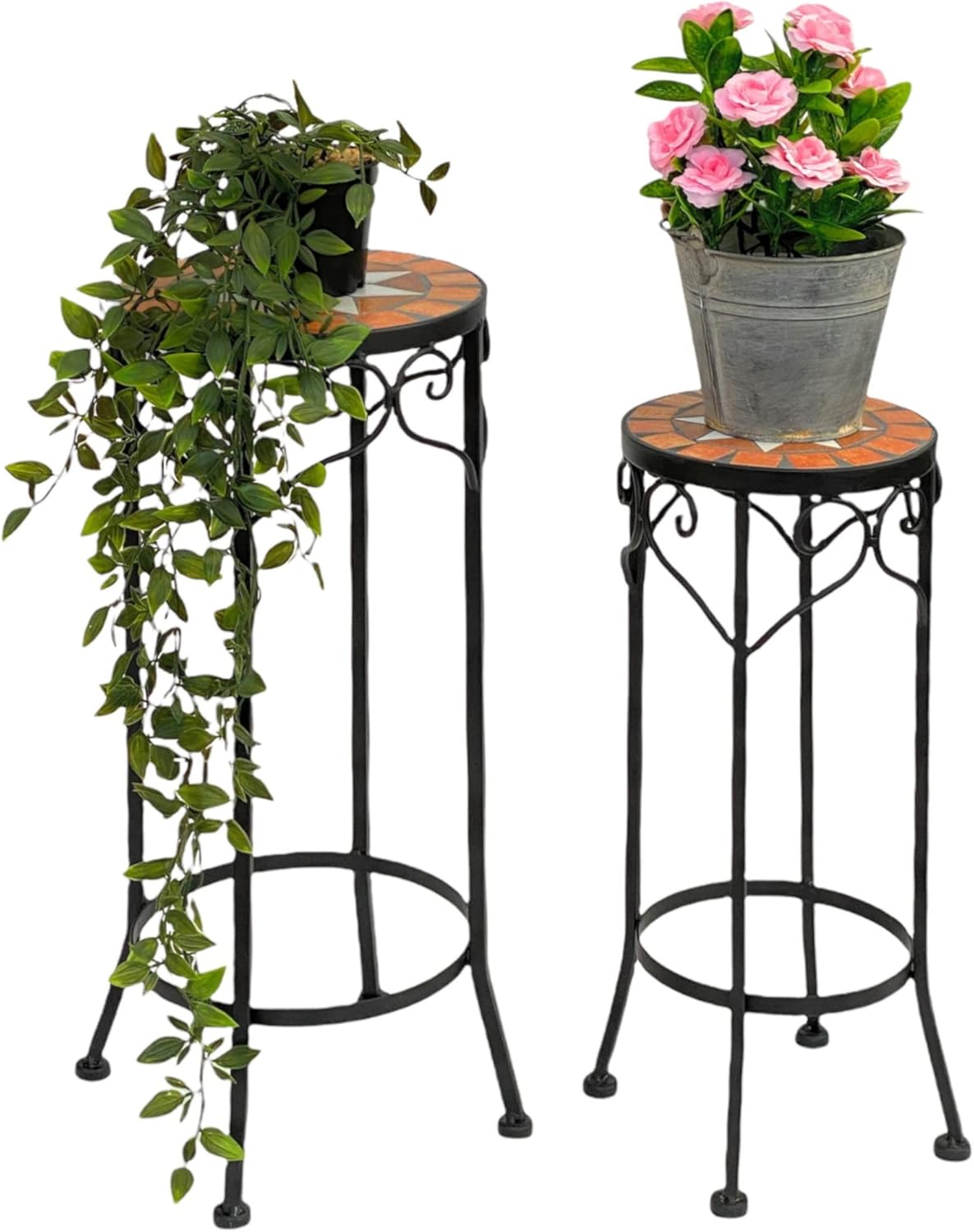 2er-Set Blumenhocker Mosaik 12011