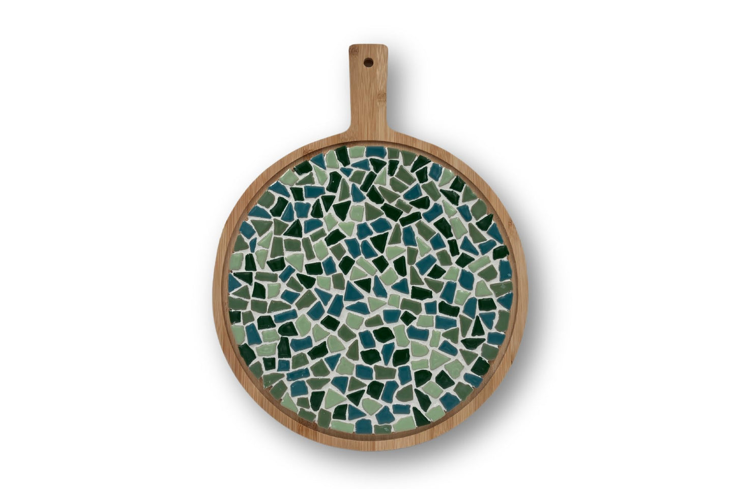 DIY-Bastelset Mosaik-Servierbrett, Grün