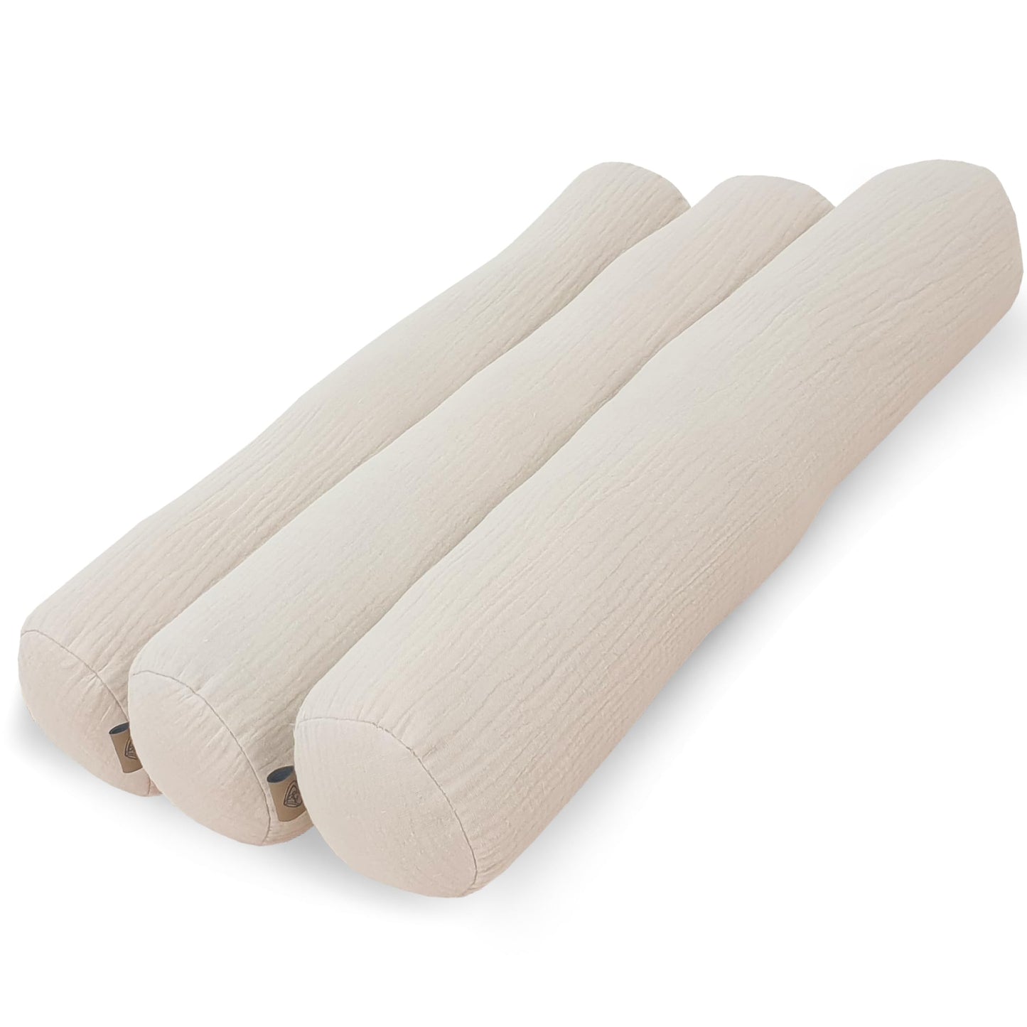 Kissenrollen Set, 10 x 60 cm Beige