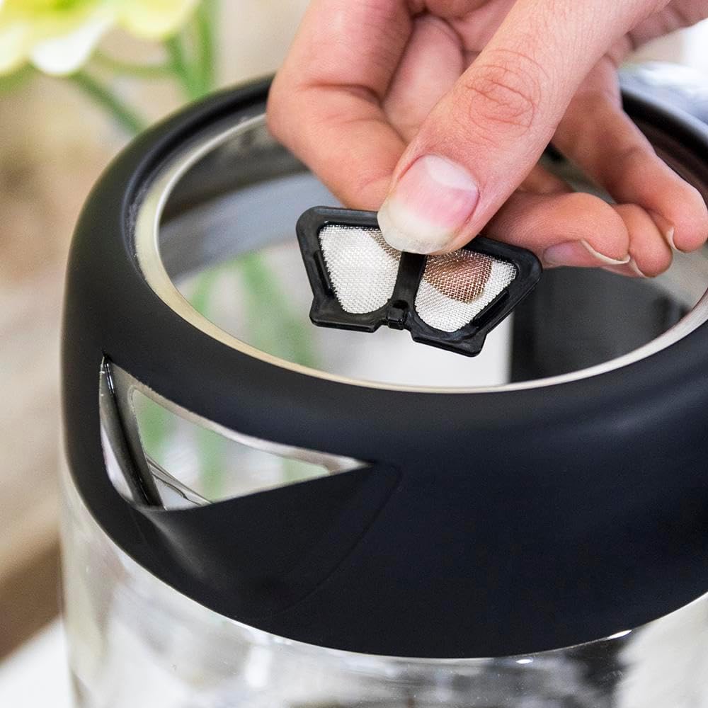 Wasserkocher mit Temperaturregelung, Edelstahl | 2 in 1 | Temperaturregelung wasserkocher