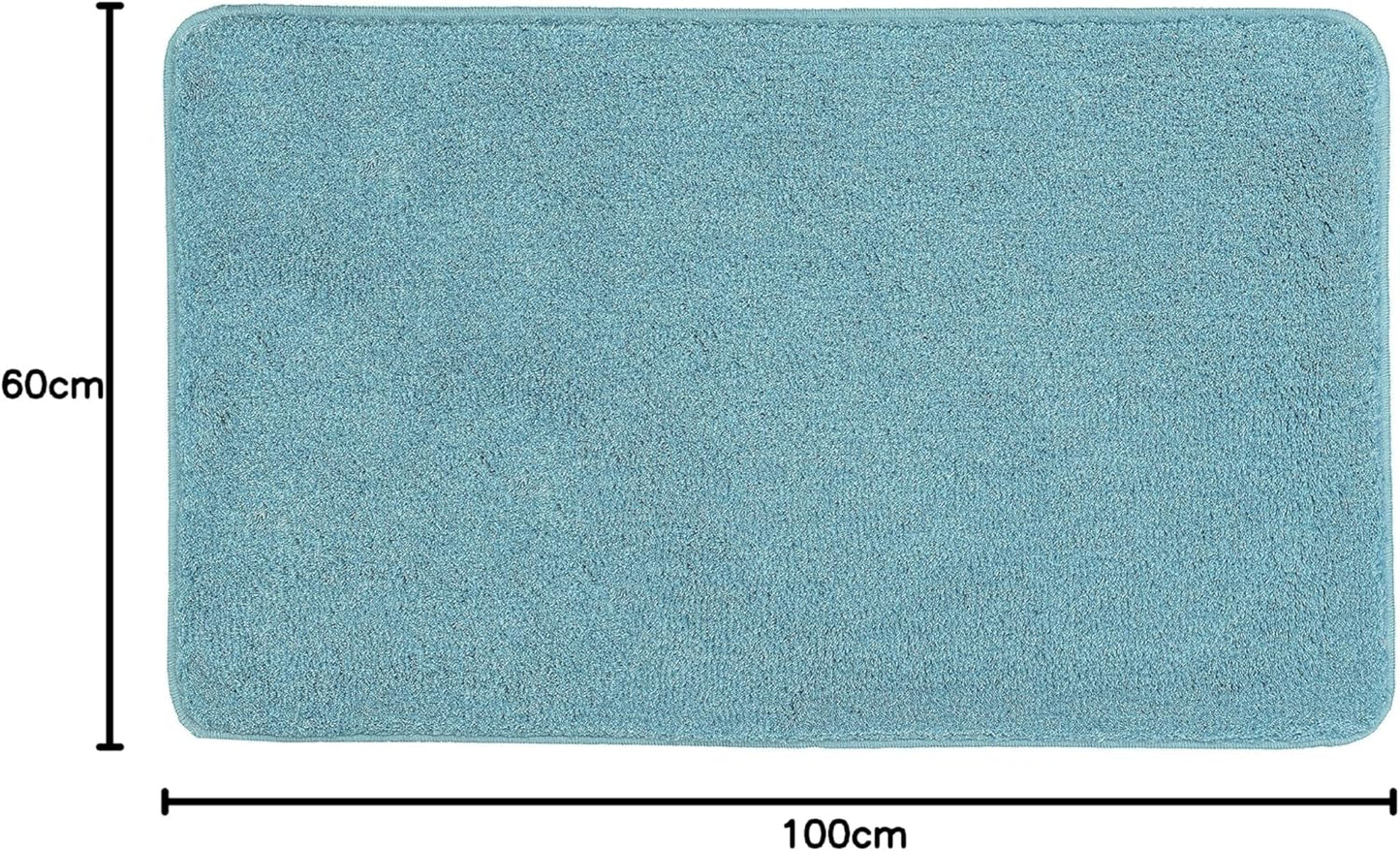 Badteppich Relax, 60x100 cm, Türkis 60 x 100 cm (Rechteckig)