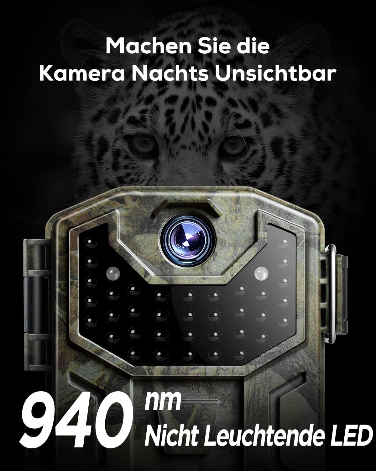 Wildkamera mit Bewegungsmelder und Nachtsicht