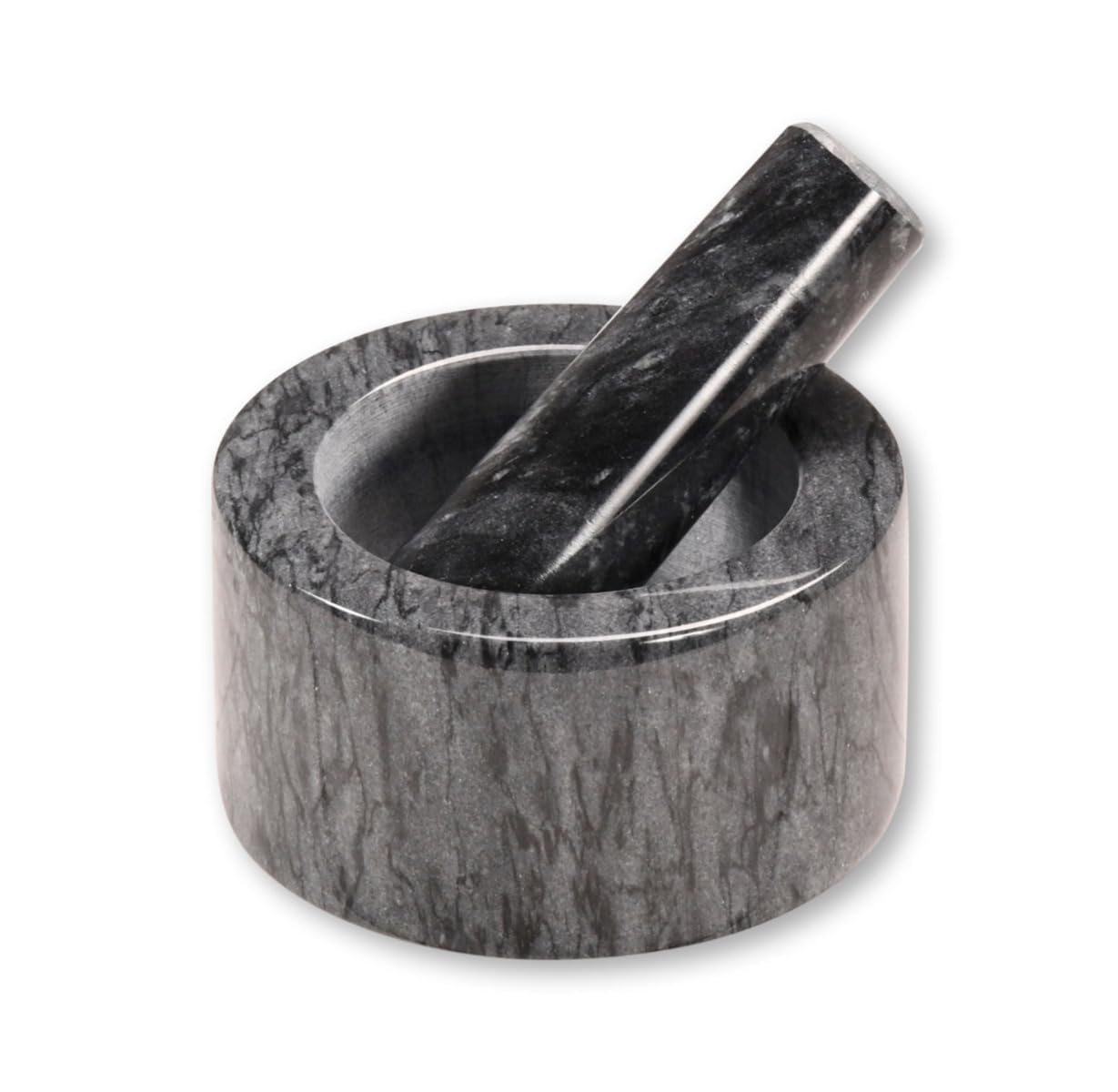 Mörser aus Marmor, Dunkelgrau