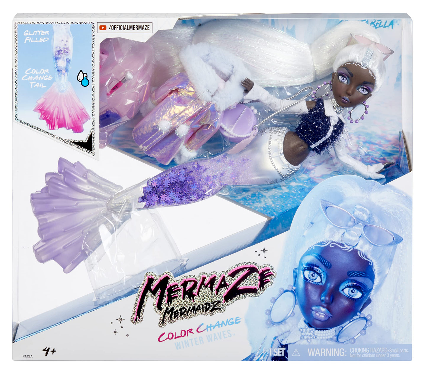 Mermaze Mermaidz Winter Waves Crystabella, Puppe, CRYSTABELLA