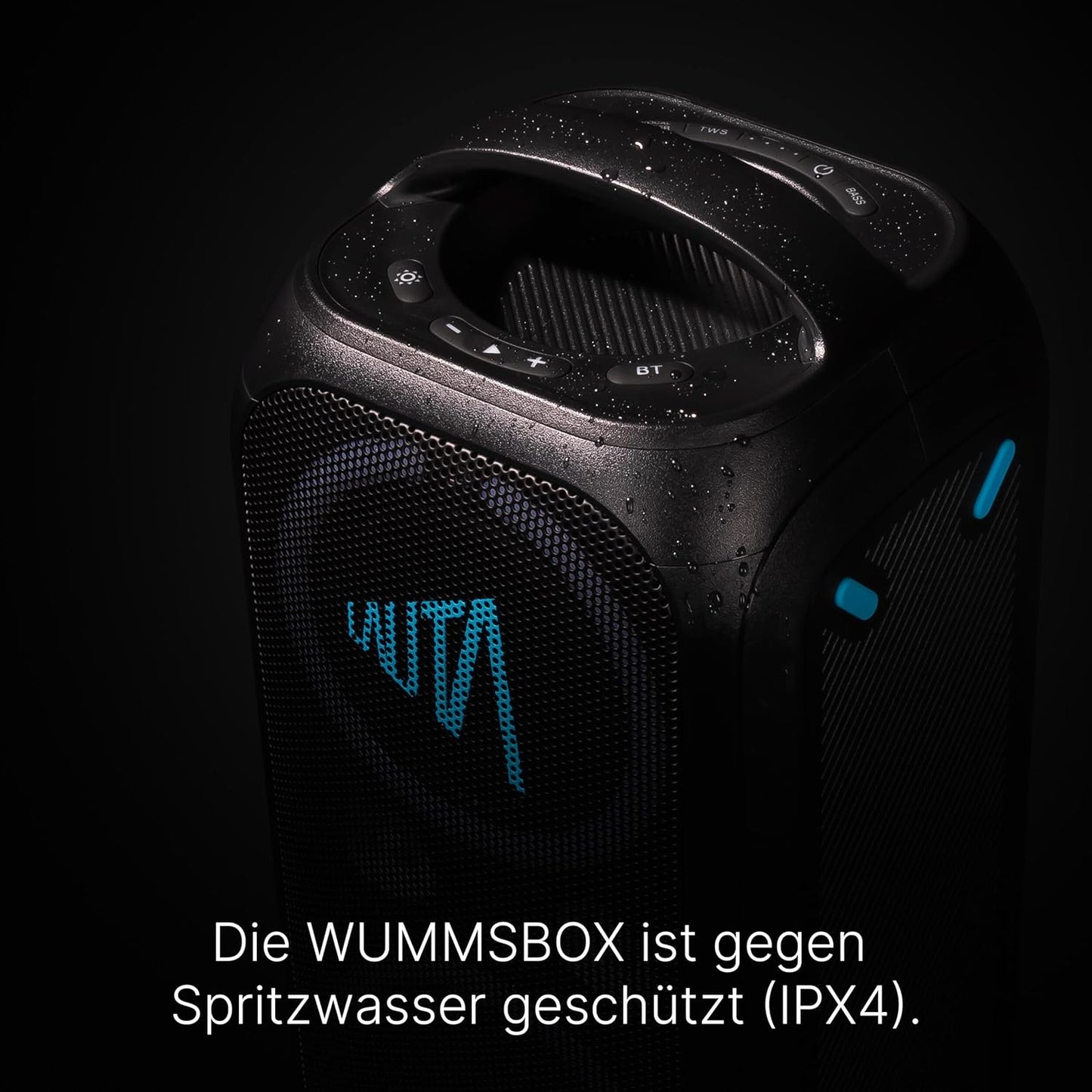 Tragbarer Bluetooth Lautsprecher Wummsbox