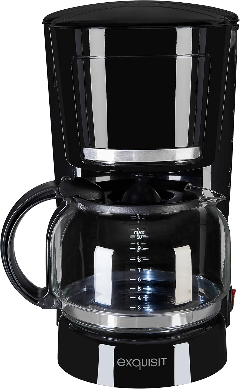 Filterkaffeemaschine für 12 Tassen, Schwarz-inoxlook Bis zu 12 Tassen 870 Watt 1 Thermoskanne