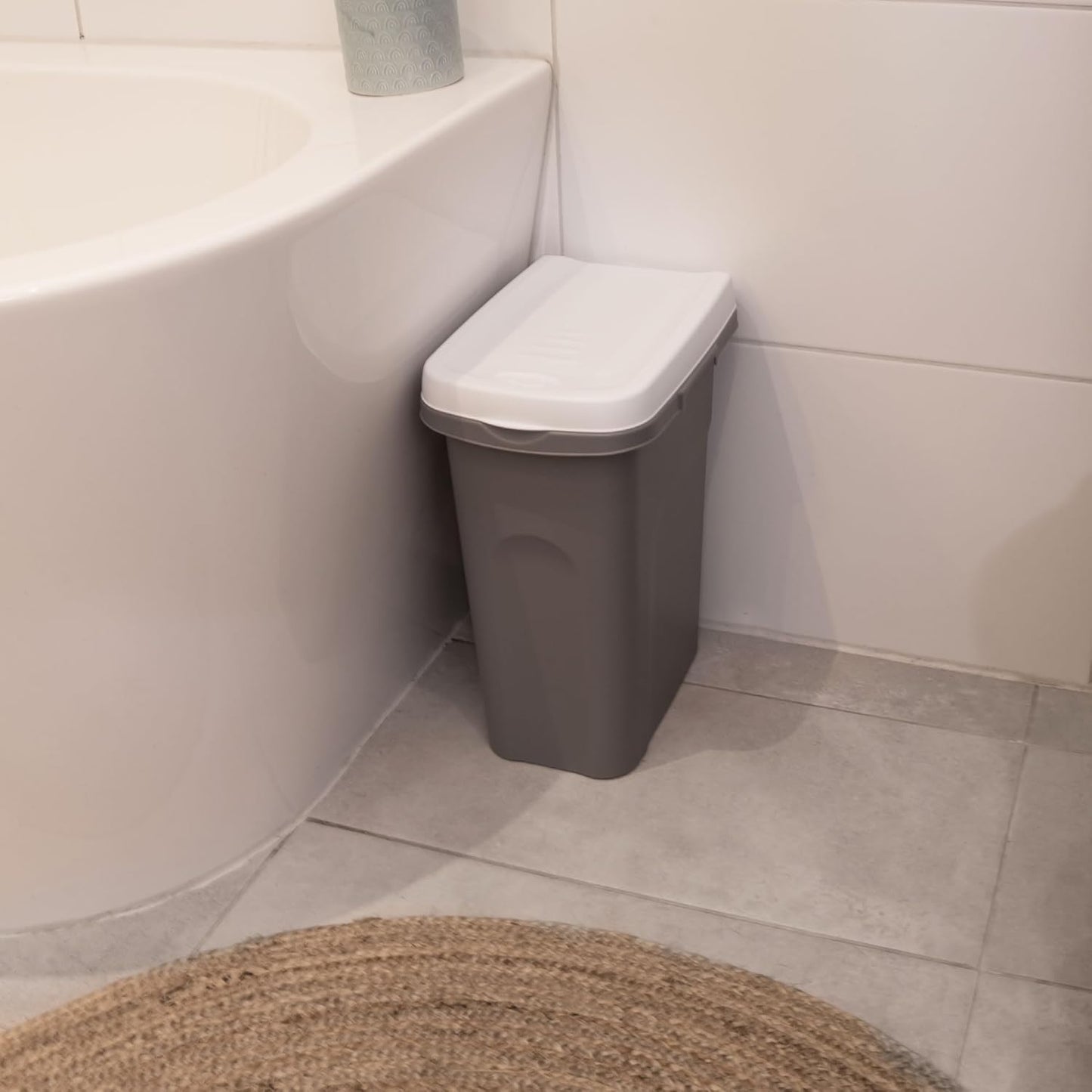 Mülltrennsystem mit 2 Fächern, Gelb-Blau 15 Liter