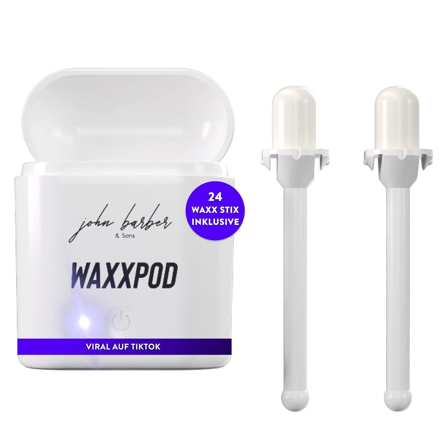 WaxxPod Ohren- & Nasenhaar-Wachs-Set mit USB Mini Wärmer