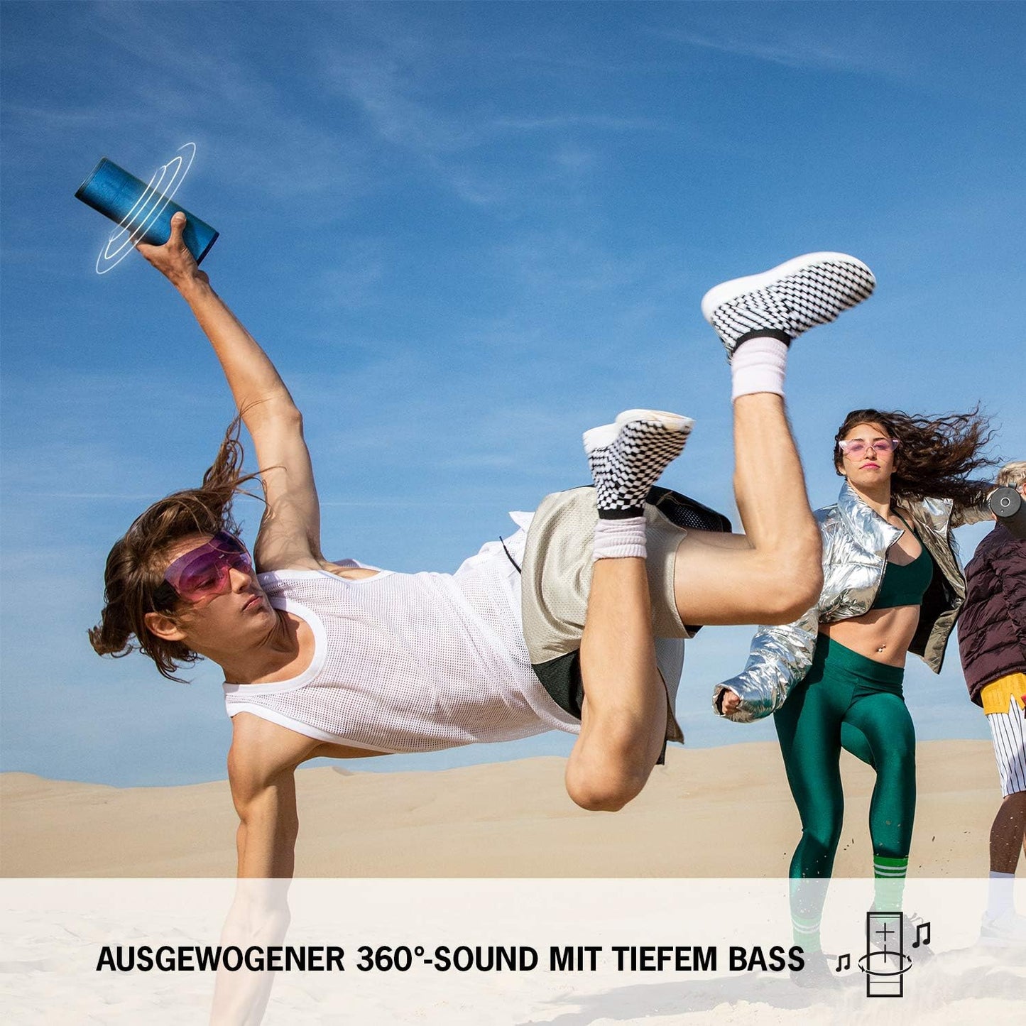 Kabelloser Bluetooth-Lautsprecher Boom 3, BOOM 3 Schwarz