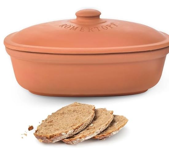 Keramik Brotkasten mit Deckel, Brotkasten Terrakotta