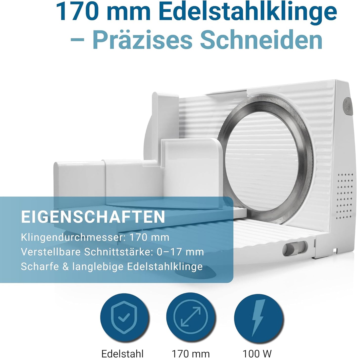 Elektrischer Allesschneider RS44, Weiß Rs44