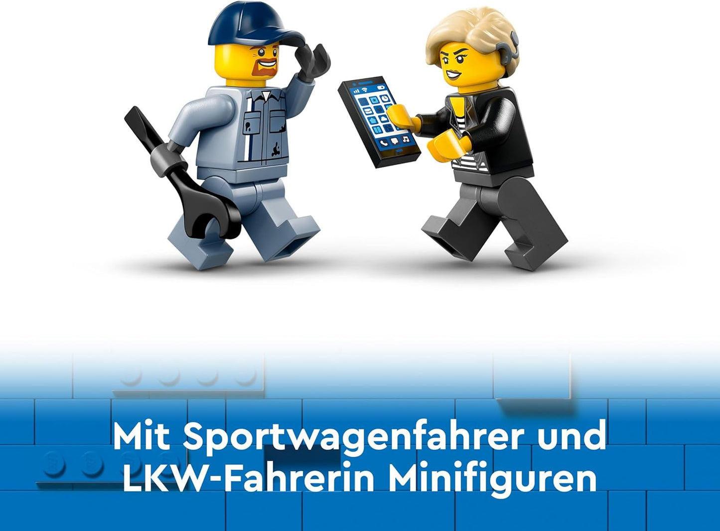 Abschleppwagen mit Sportauto