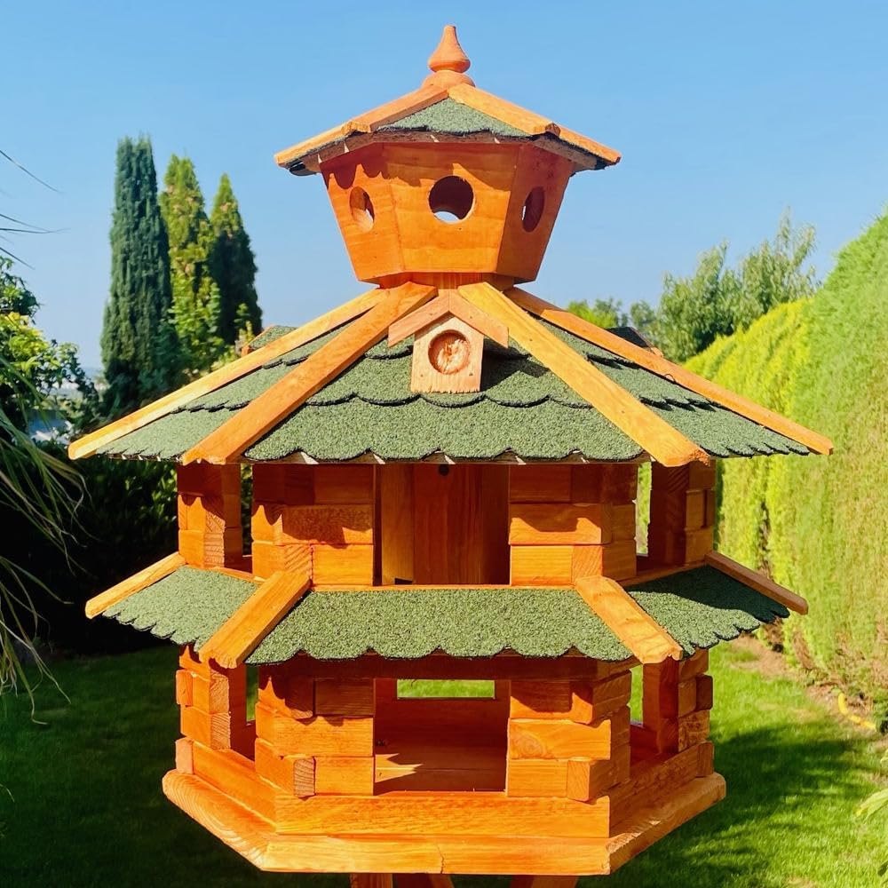 Vogelvilla XXL ohne Ständer, Grösse XXL ohne Ständer Grün - Braun