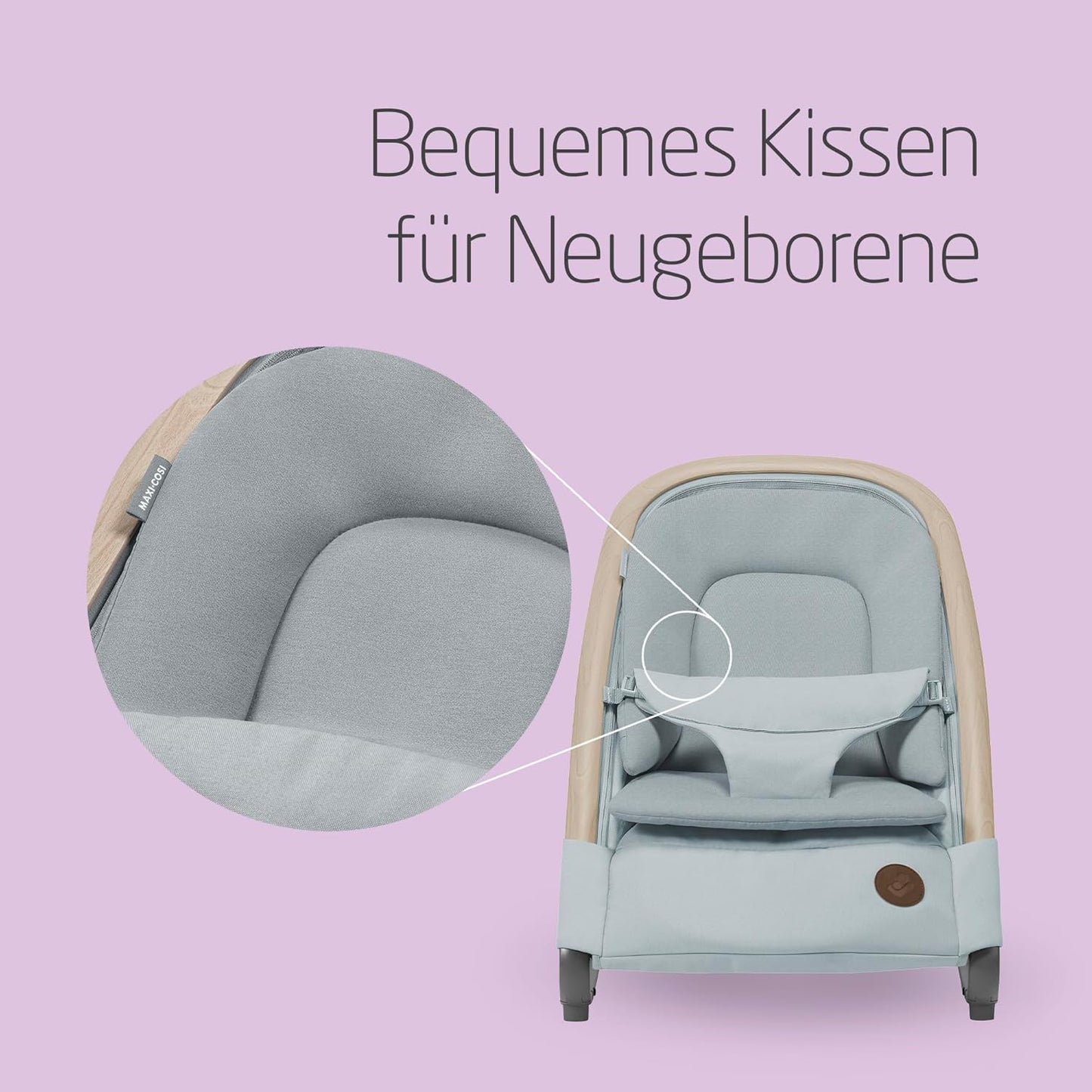 Kori 2-in-1-Babywippe mit Spielzeugbogen, Beyond Grey
