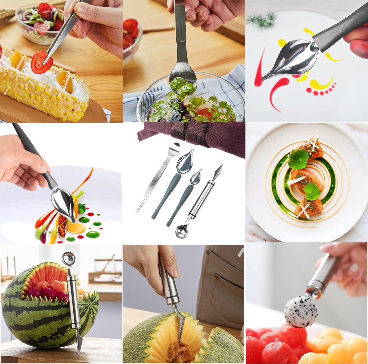 13-teiliges Küchen-Set für kreative Lebensmittelpräsentation