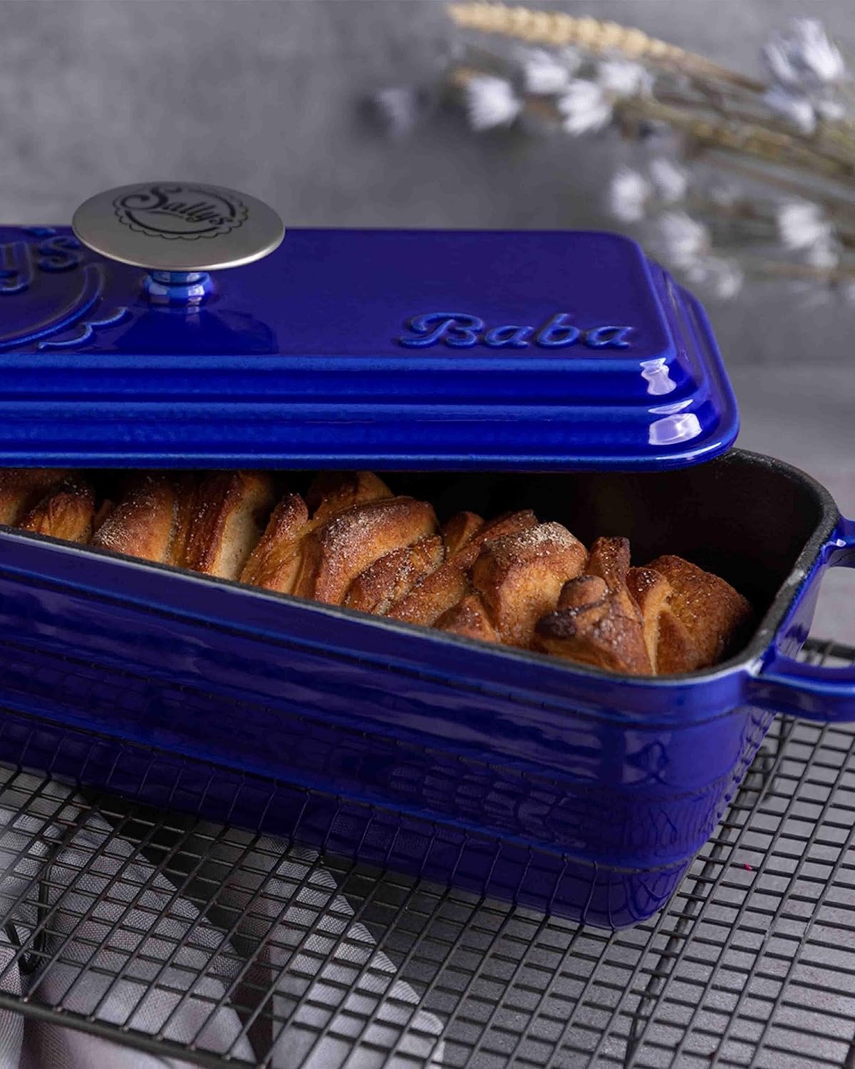 Brot-Backform Baba, Royal Blue Majolika