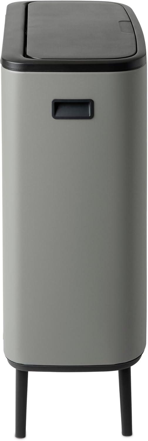 Mülleimer mit 60L Inneneimer (Mineralbeton Grau), 1 Inneneimer (60L) Mineral Concrete Grey