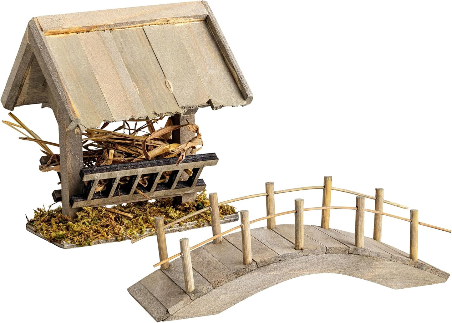 Krippen-Set: Brücke und Futterkrippe, Set Brücke & Futterkrippe