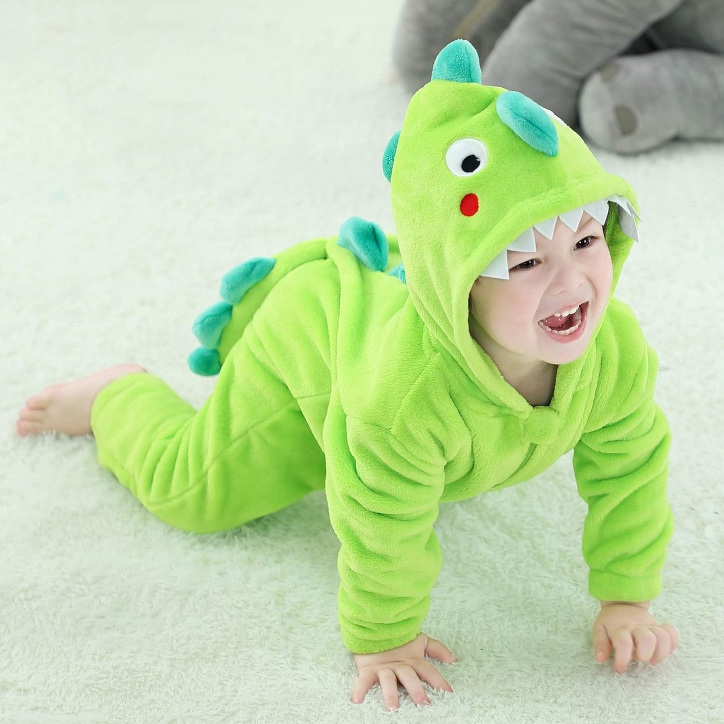Kinder Dinosaurier Kostüm, 2-3 Jahre Grün