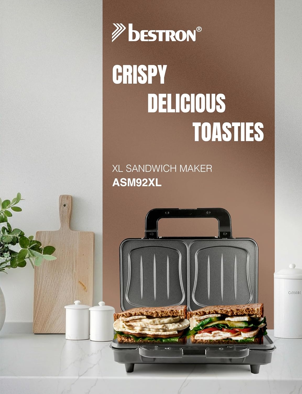 Sandwichmaker ASM92XL, Kupfer