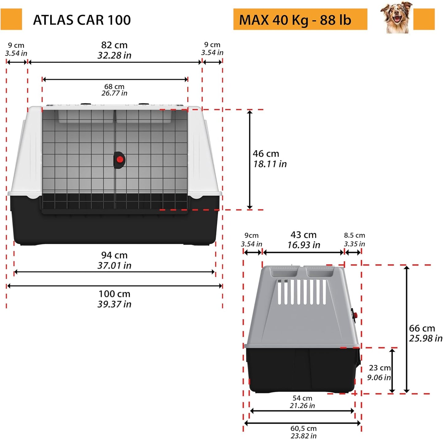 Atlas Car, L 100 x B 60 x H 66 cm ATLAS CAR