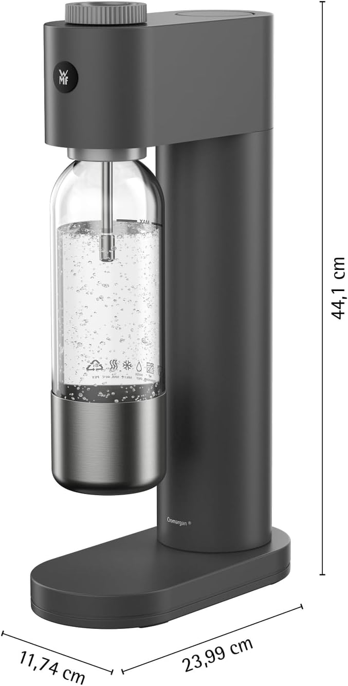 Element One Wassersprudler 06.0813.6040, Wassersprudler Schwarz 0,85 L