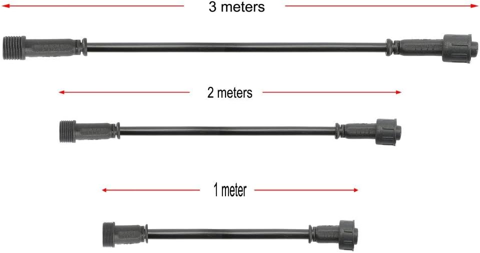 Verlängerungskabel-Set für RGB LED Leuchten, 5pcs,2m 4Pin