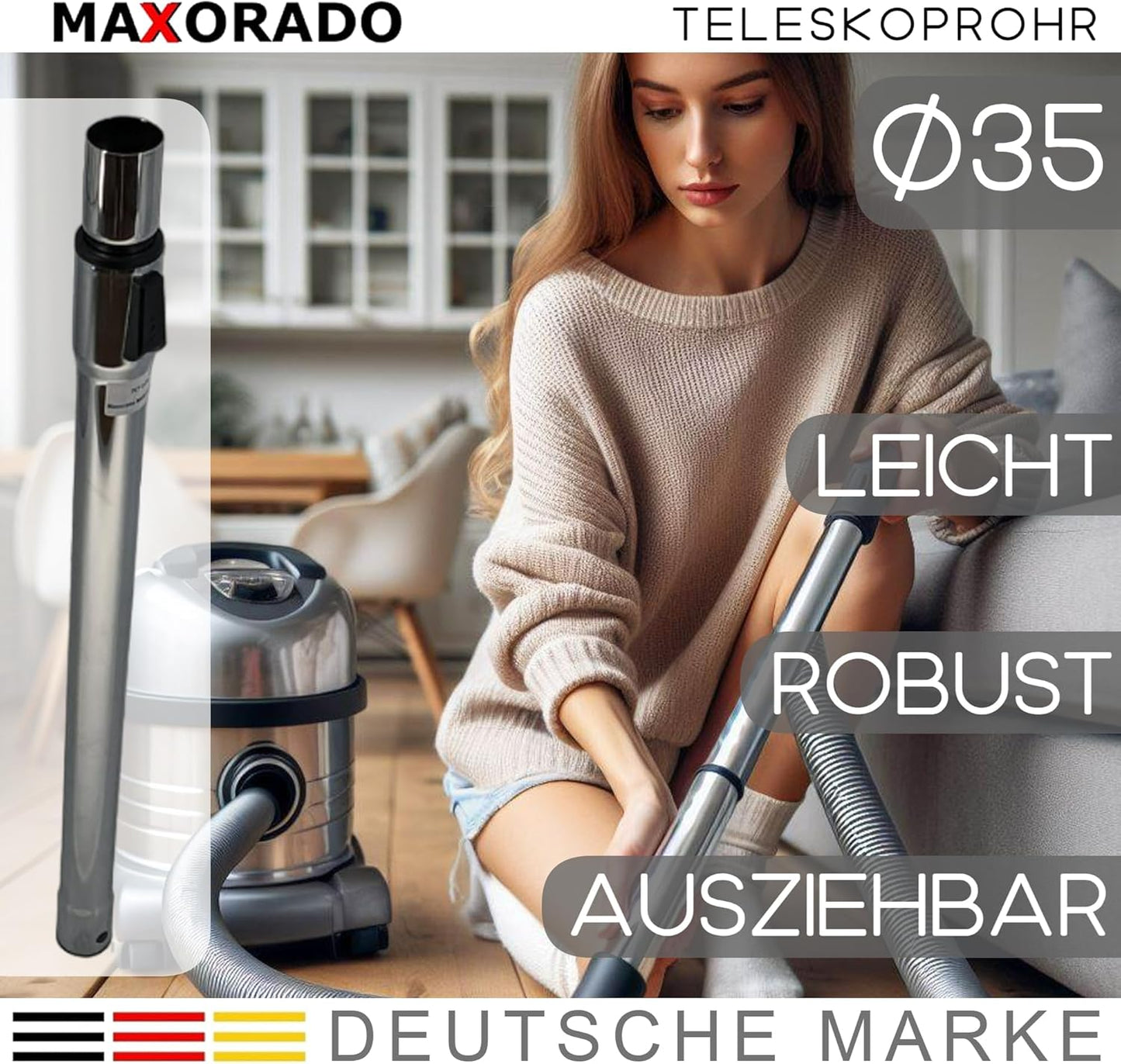 Staubsauger-Teleskoprohr, Staubsaugerrohr
