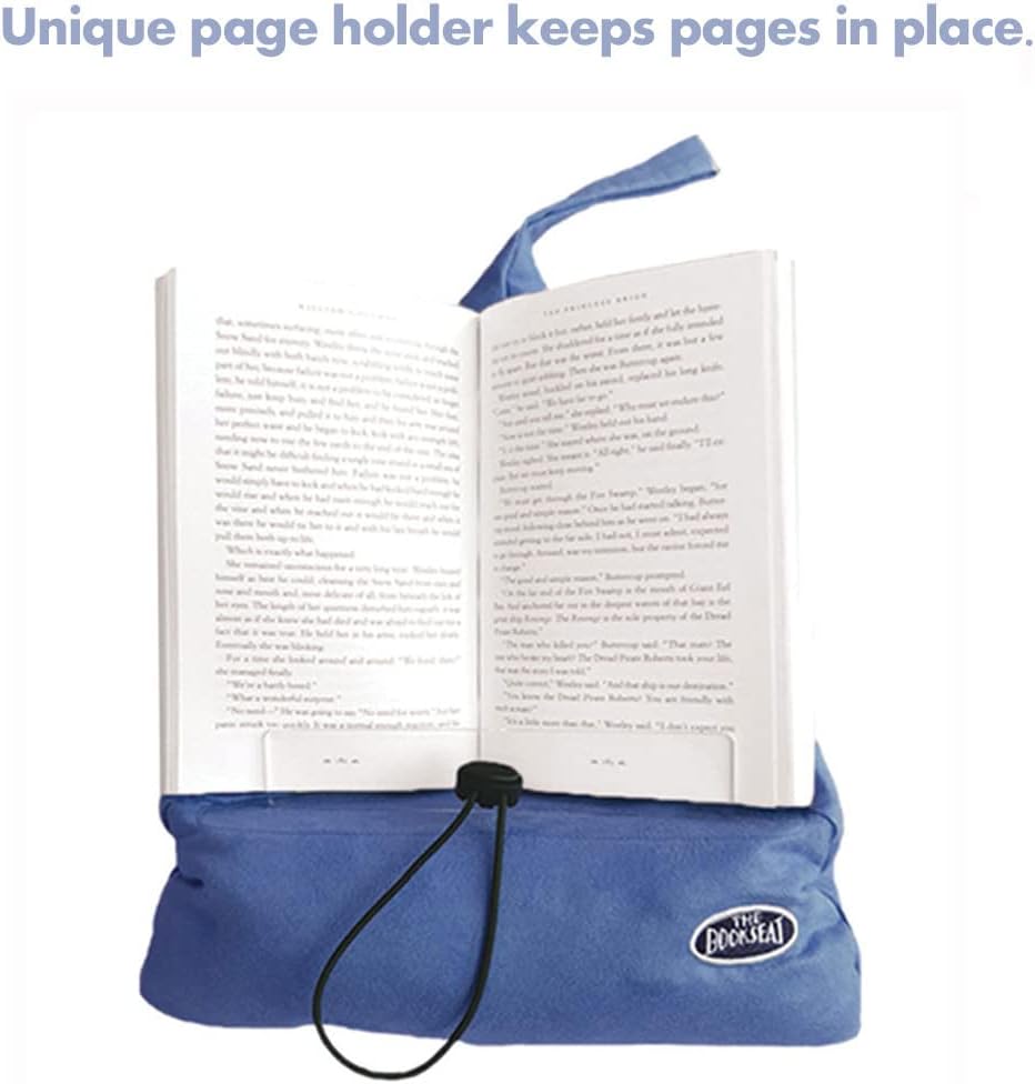 Multifunktionaler Buch- und Tablet-Halter, Wildleder, Beige