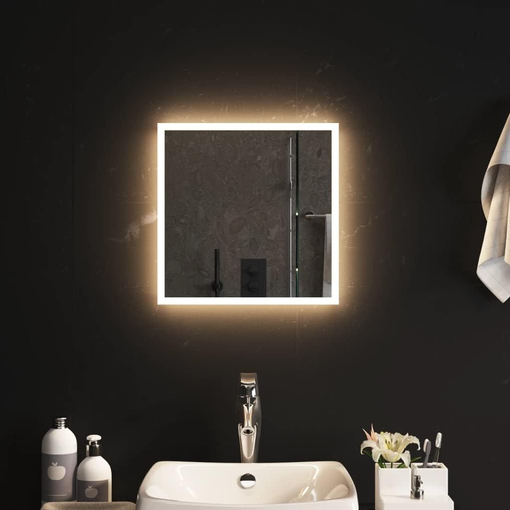 LED Badspiegel mit Touch-Funktion, 40 x 40 cm