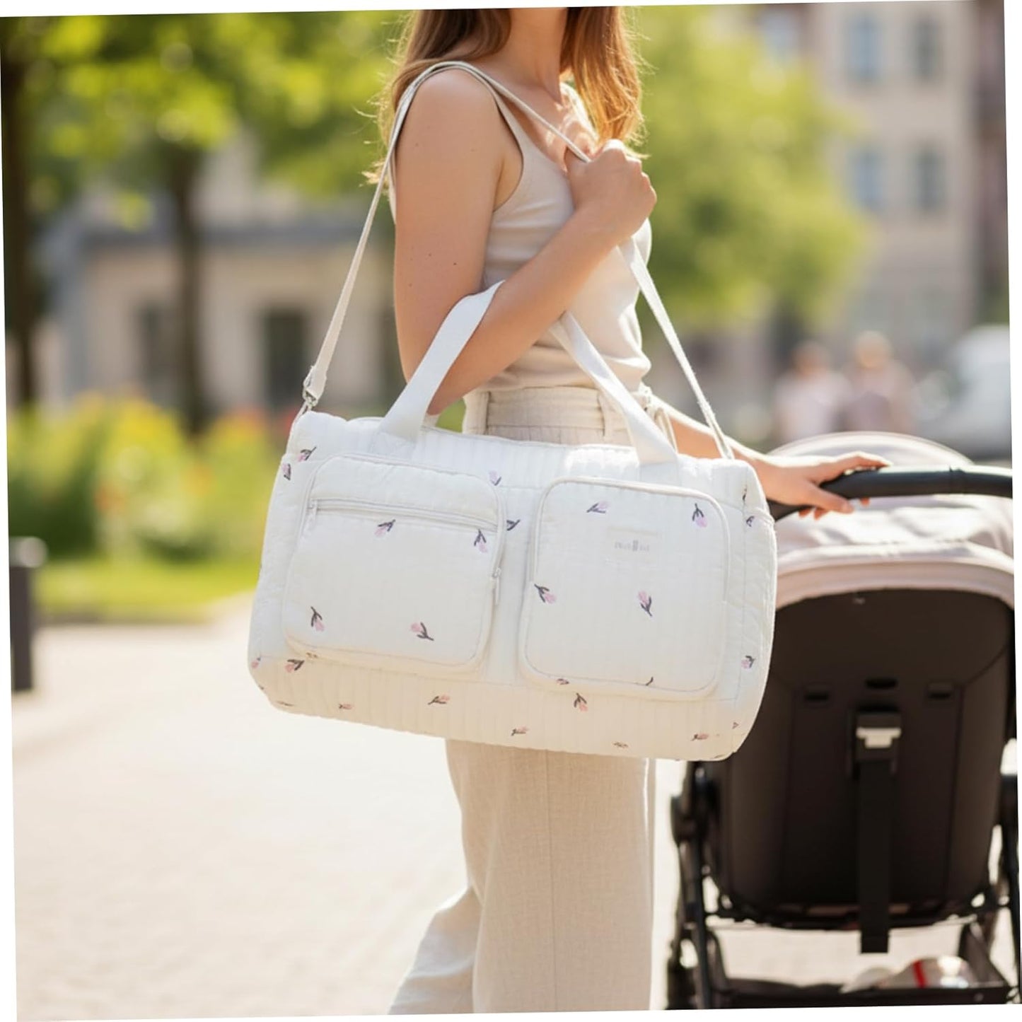 Gesteppte Wickeltasche, Stil 1