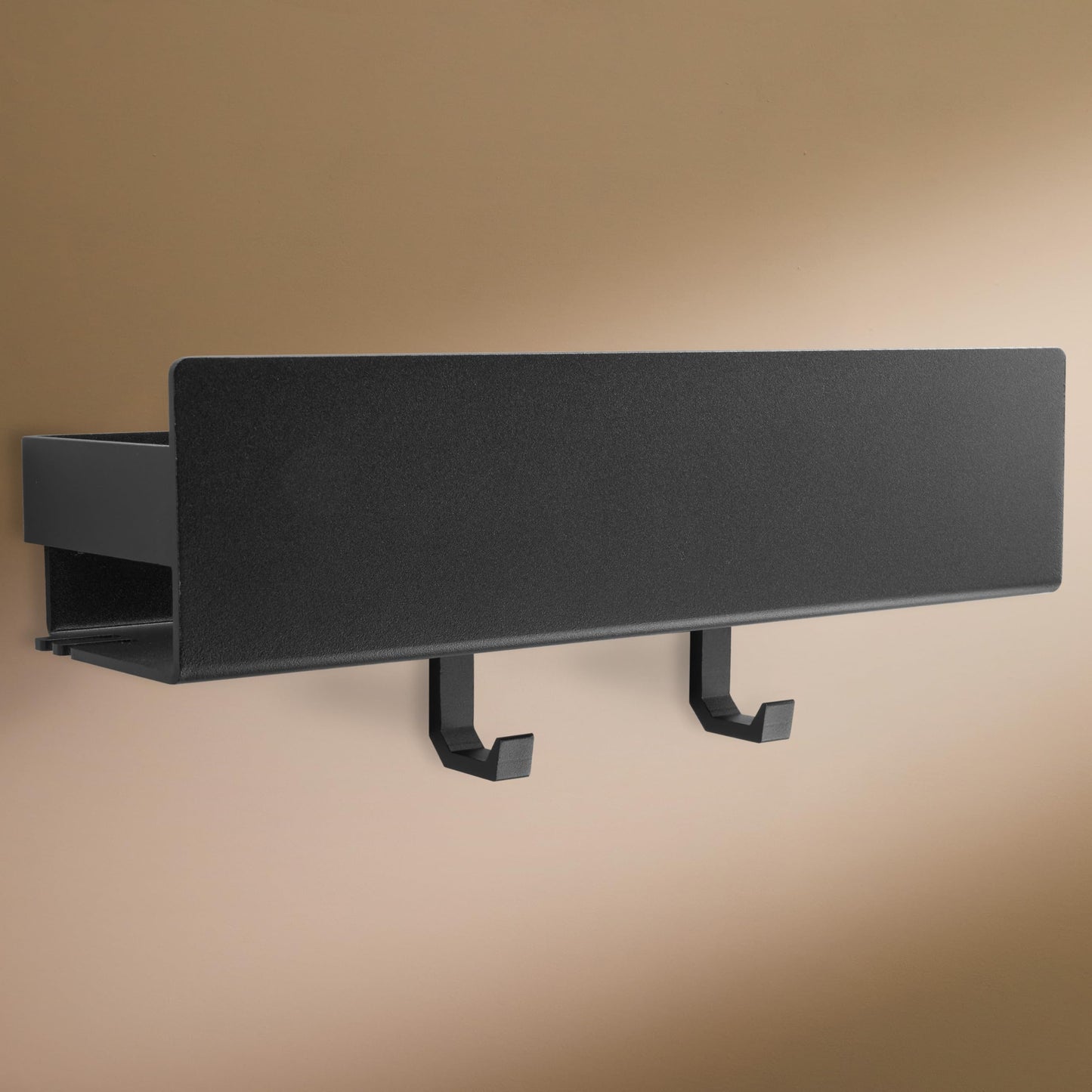 Duschregal, 30 cm Rectangular Matt Schwarz