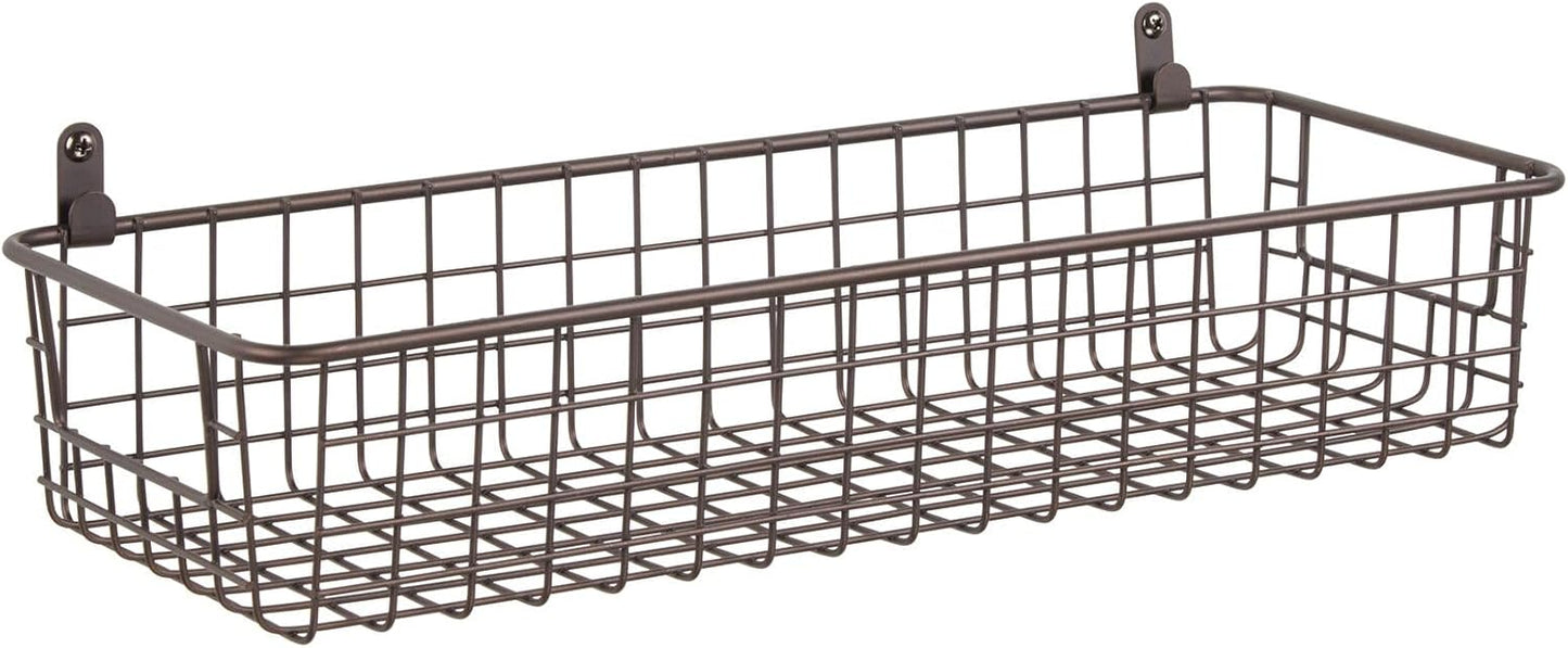 2er-Set Wandregale, Bronzefarben 16 x 6 x 3