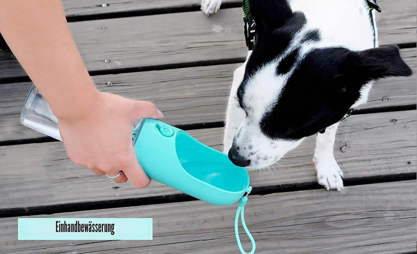 Hundetrinkflasche für unterwegs, Blau