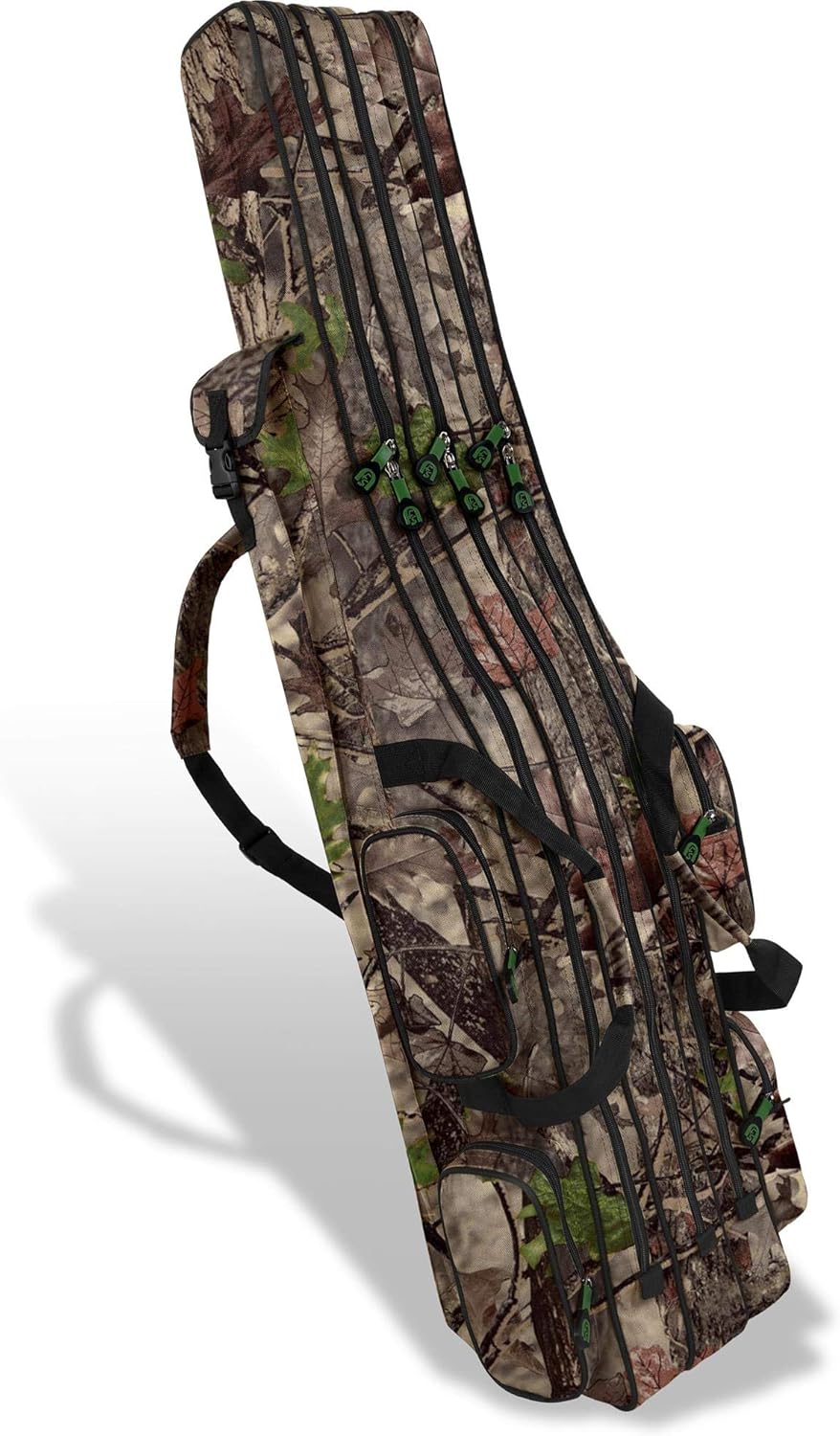 Rutentasche Rod Case Angelkoffer mit 3 Innenfächern, Hunting Camo 3 Innenfächer 190 cm