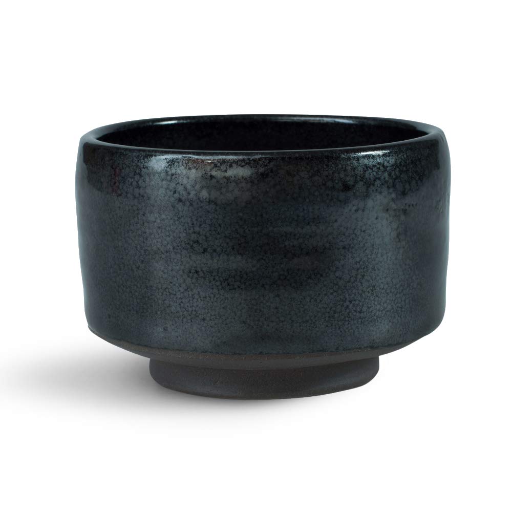 Matcha Tee Set (3-teilig), 3-teiliges Traditional Matcha Set schwarzer Schale
