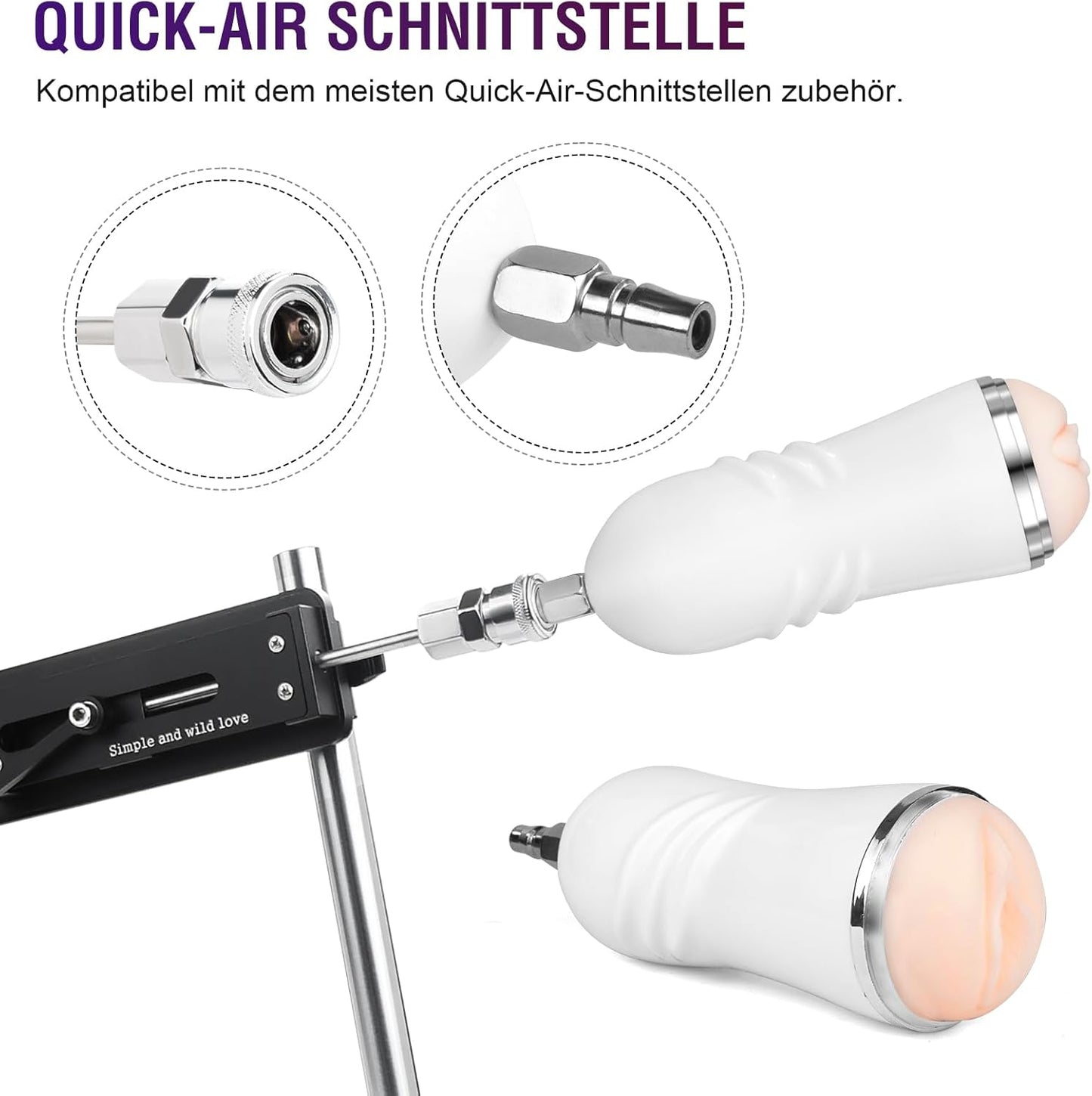 Sexmaschine mit Masturbator für Männer & Frauen