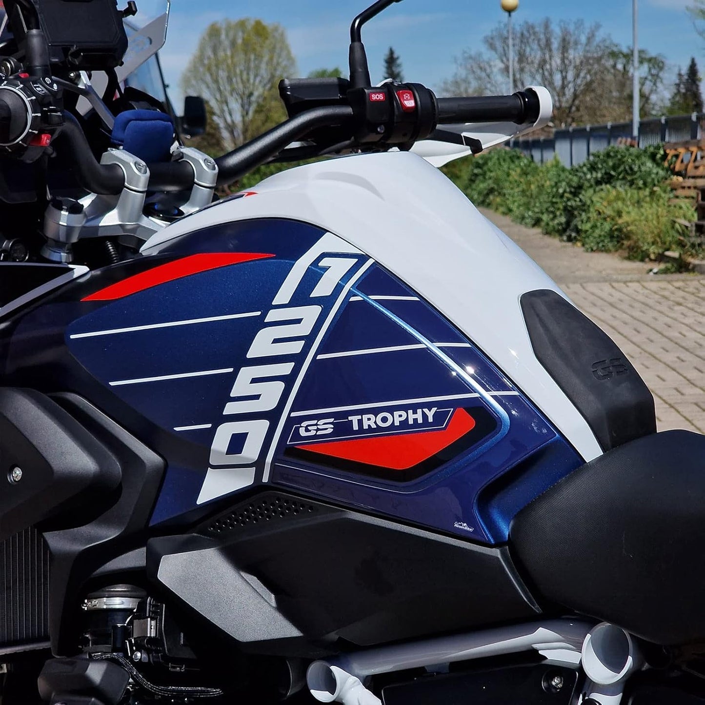 3D Motorrad-Aufkleber-Set für BMW R 1250 GS Trophy (2023), Protezioni Laterali