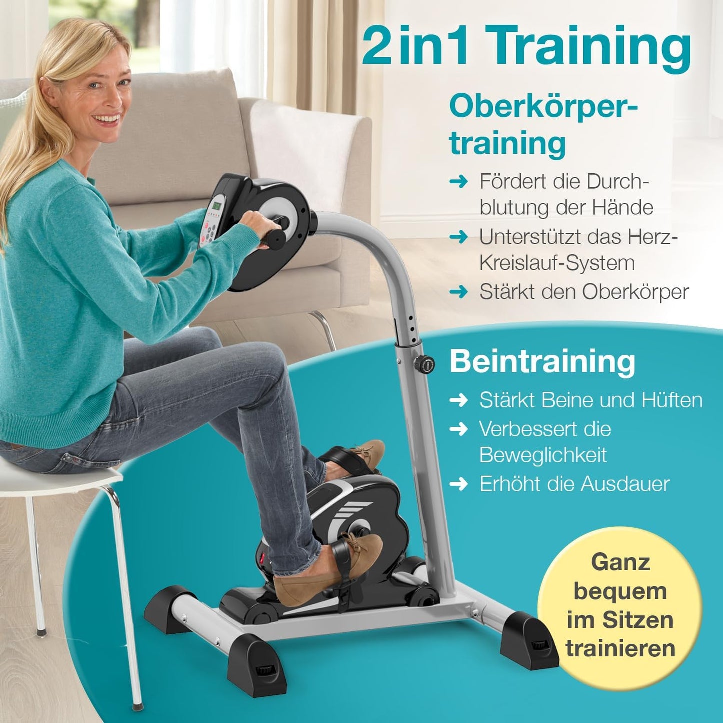 2in1 Arm- und Beintrainer mit Motorunterstützung, Arm- und Beintrainer 2.1