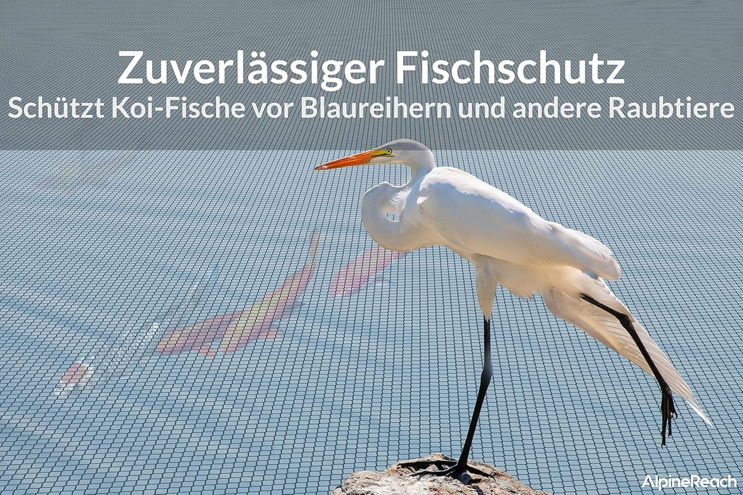 Feinmaschiges Teichschutznetz (4,5m x 6m), 4,5m x 6m