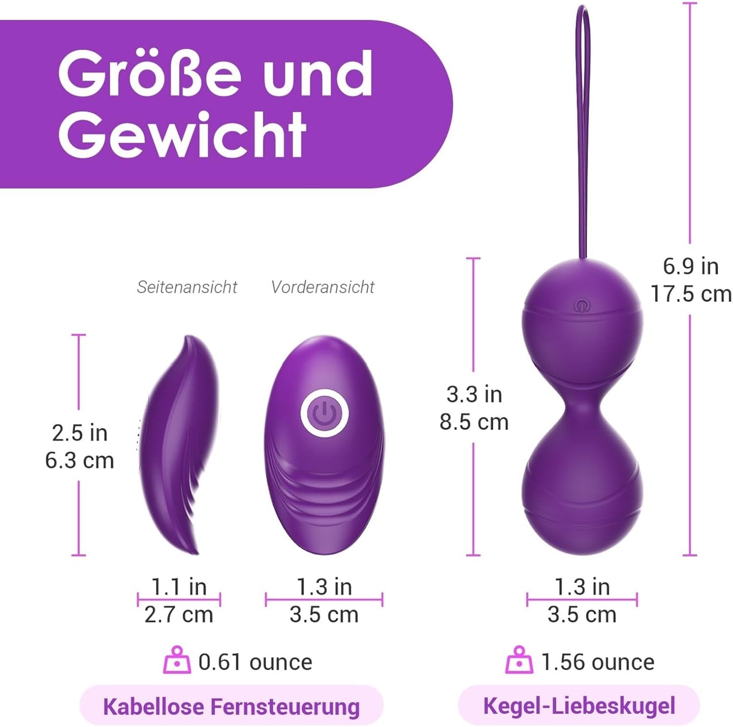 Liebeskugeln mit Vibrationsmodi, 1 Stück (1er Pack)