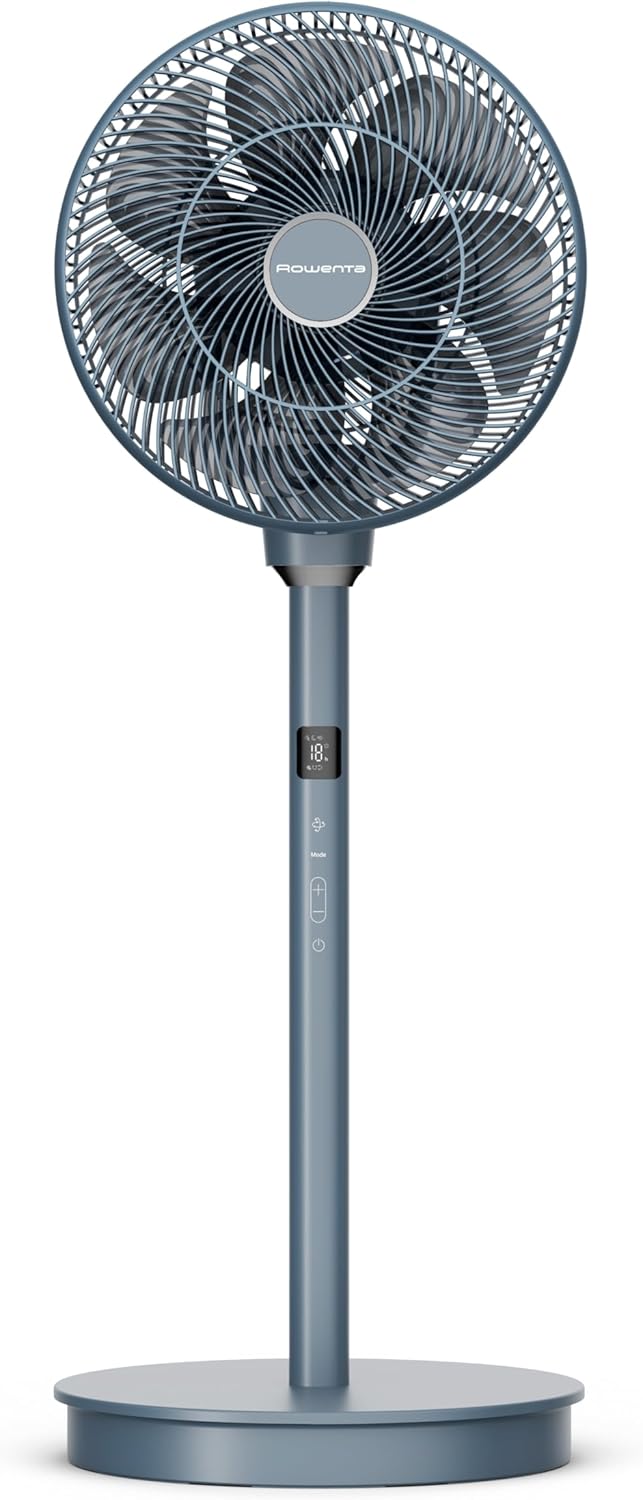 Turbo Swift Silence Standventilator mit 18 Geschwindigkeiten, Blau