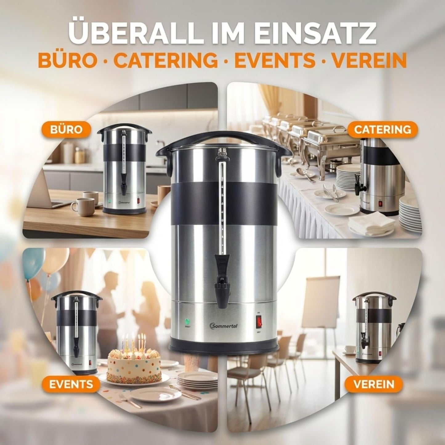 Gastro Kaffeemaschine 15L / 100 Tassen