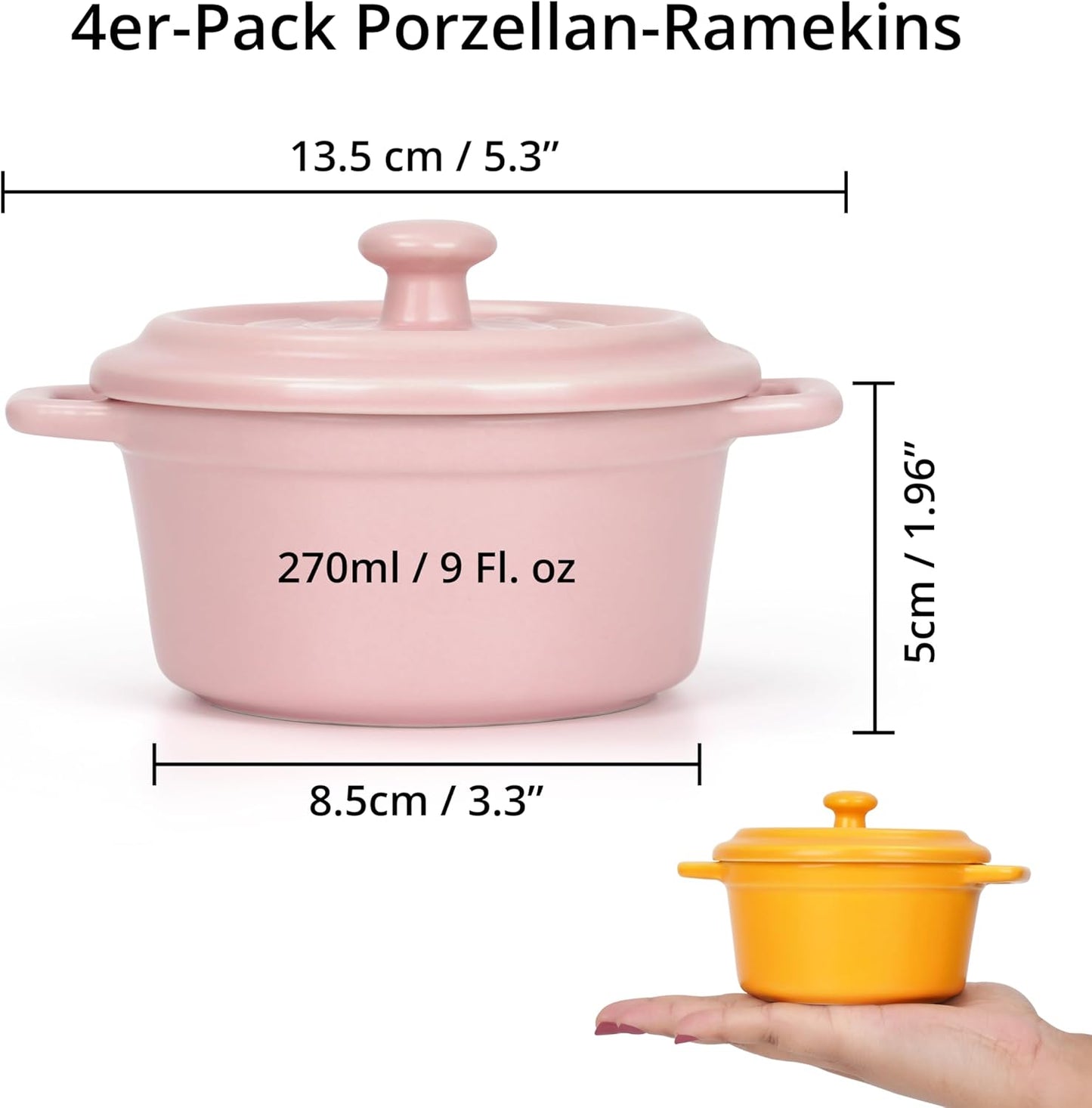 Porzellan Auflaufformen-Set