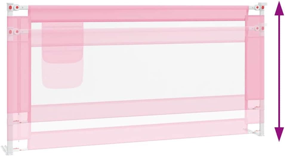 Bettschutzgitter für Kleinkinder, 180 x 25 cm Rosa