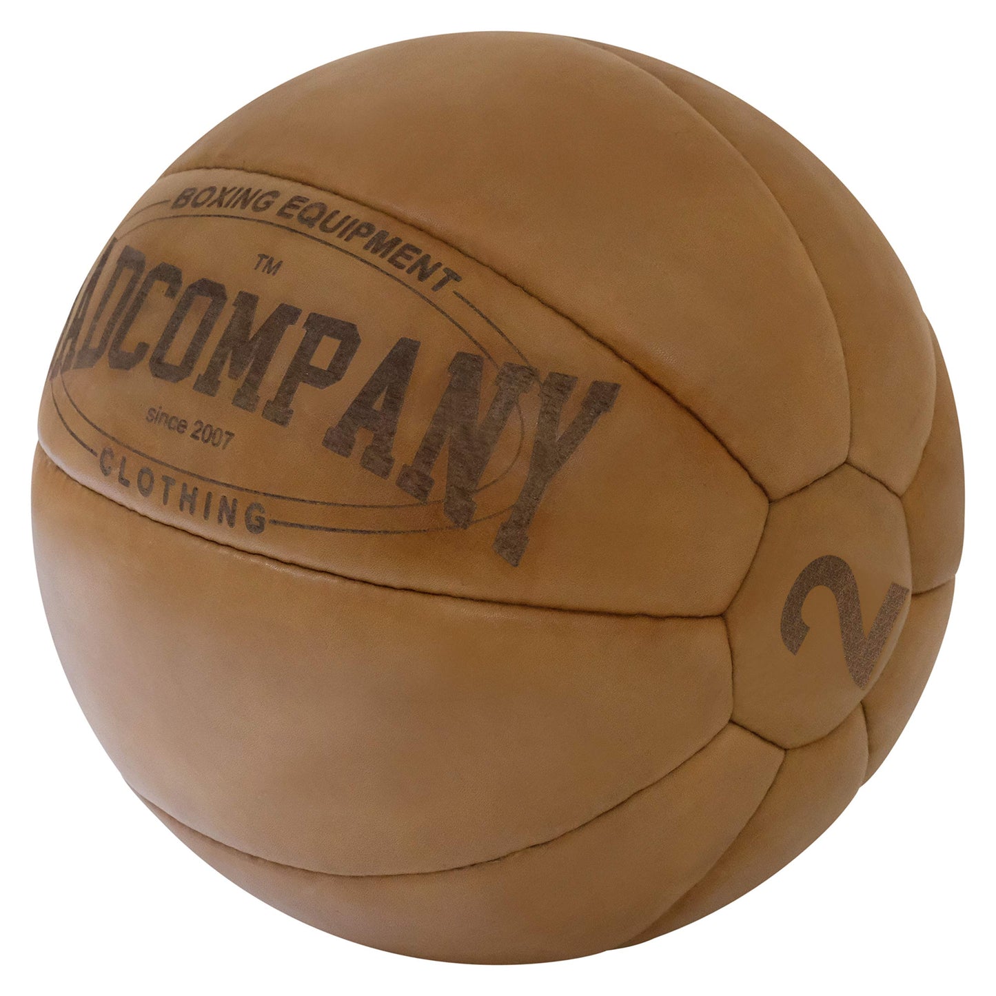 Vintage Medizinball, 2 kg Braun