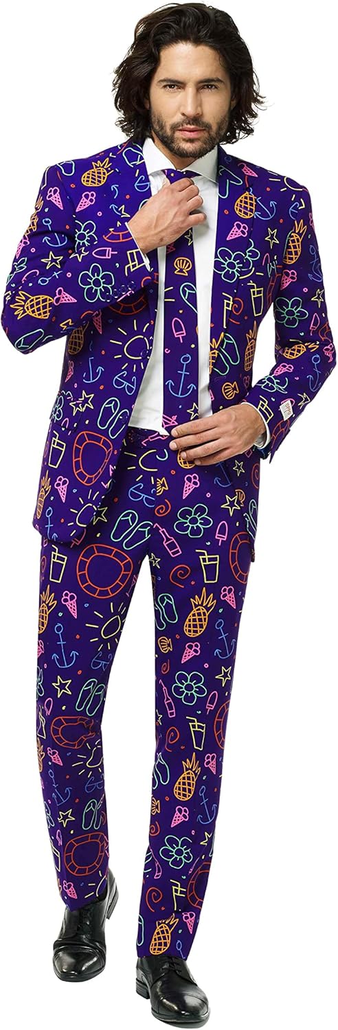 Party-Anzugset für Herren, 48 Doodle Dude