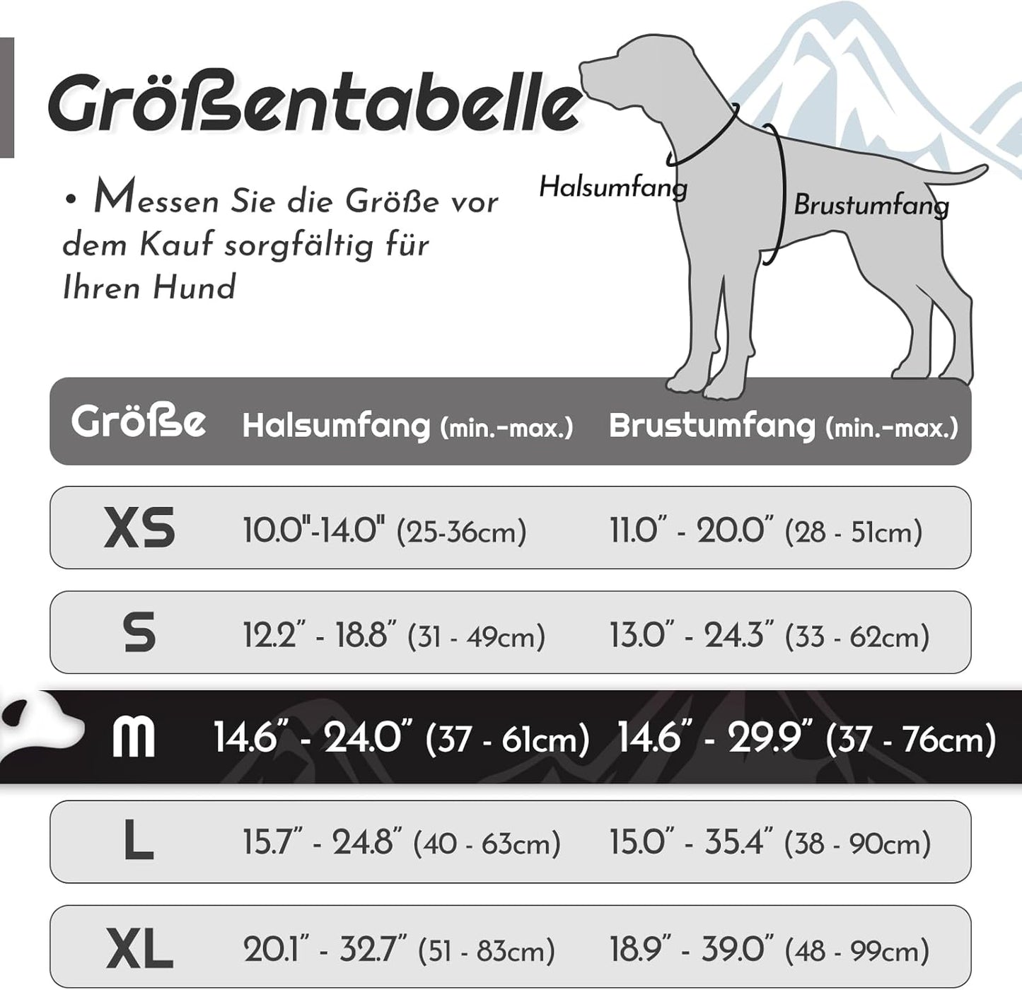 Anti-Zug Hundegeschirr, M (1er Pack) Schwarz