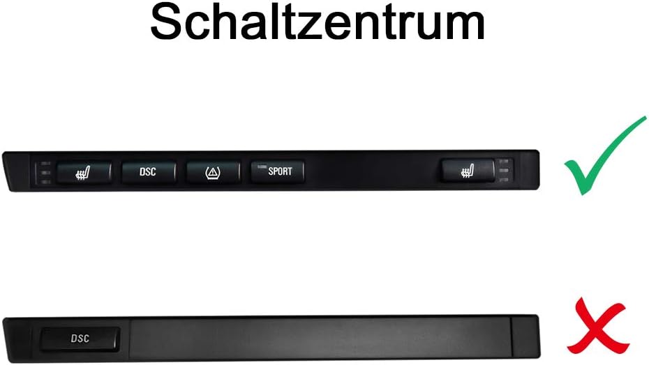 Funktionsträger Blende für E46 SL Mittelkonsole, E46 SL mit durchgehendes Schaltzentrum